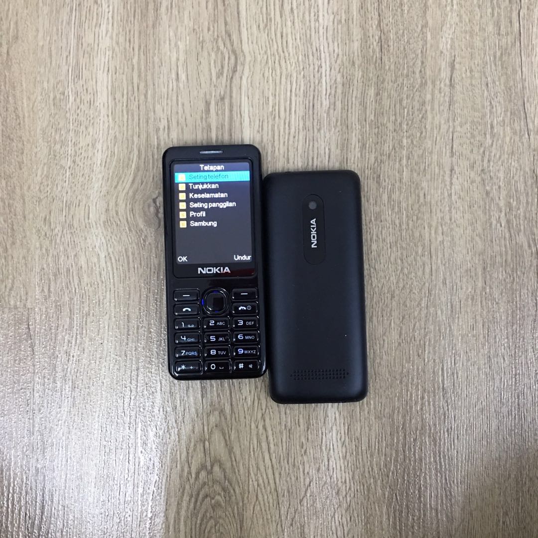 (Black)Nokia 206 DUAL SIM IMPORT REFURBISHED 95% NEW(Ready Stock)